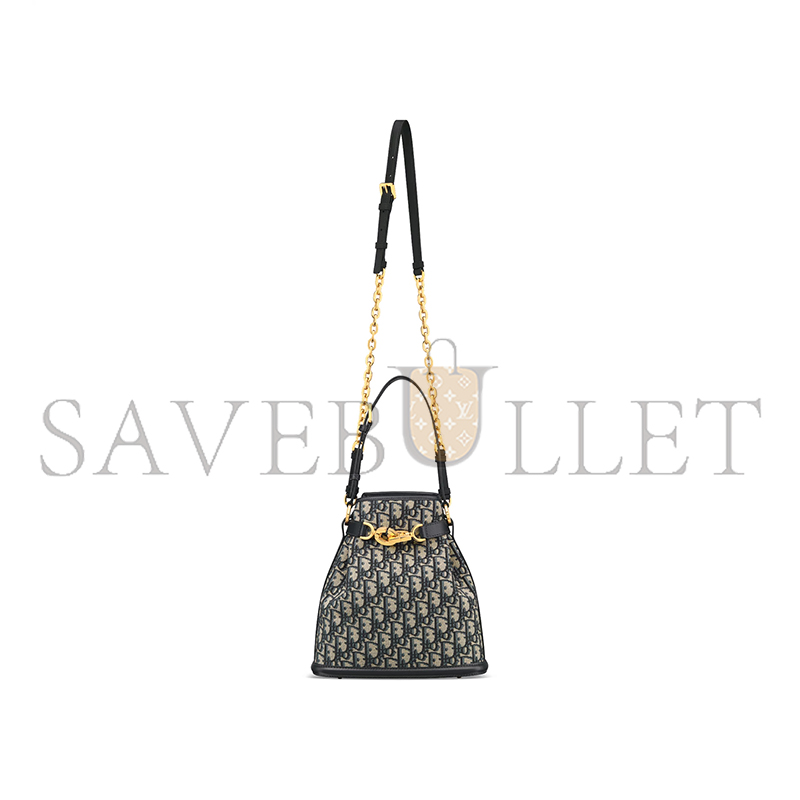 DIOR MEDIUM C'EST DIOR BAG BLUE DIOR OBLIQUE JACQUARD M2271UTZQ_M928 (25.5*24*10cm) DIOR MEDIUM C'EST DIOR BAG BLUE DIOR OBLIQUE JACQUARD M2271UTZQ_M928 (25.5*24*10cm)